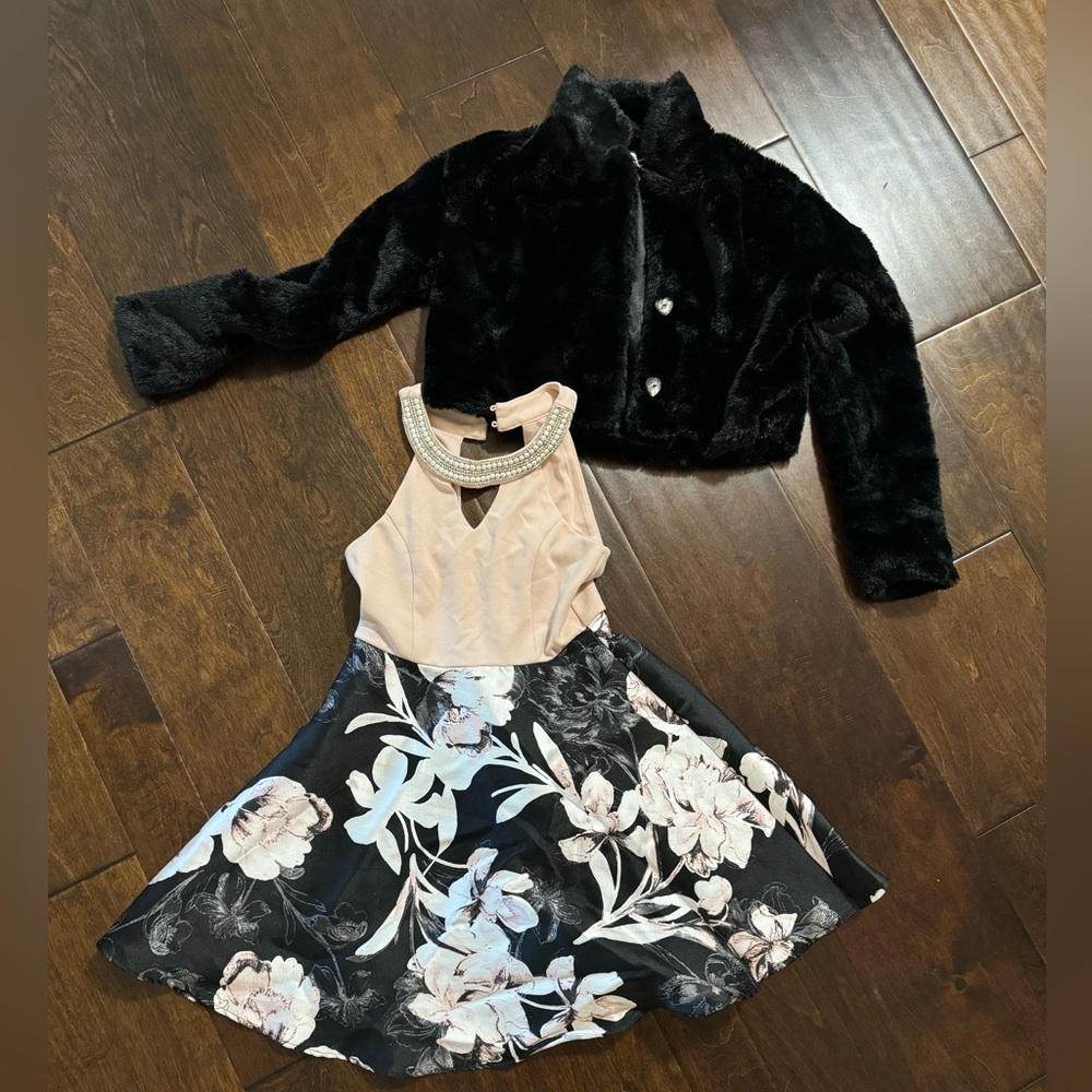 Girls dress and coat